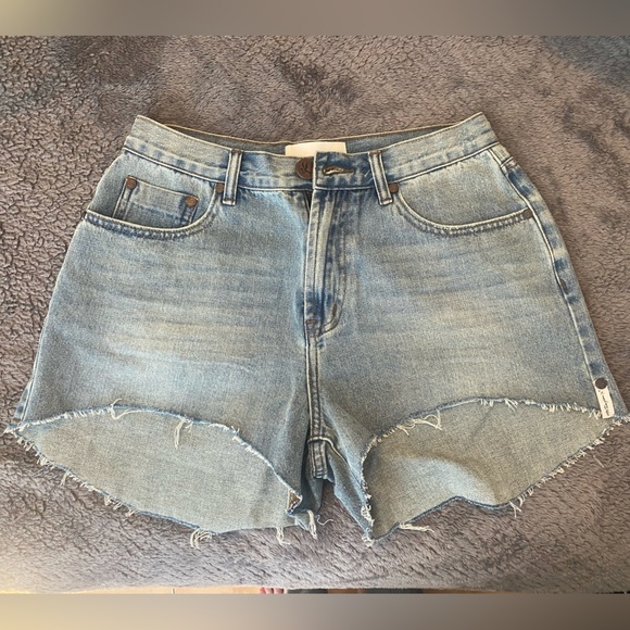 One Teaspoon Cut Off Trucker Shorts - Picture 1 of 3
